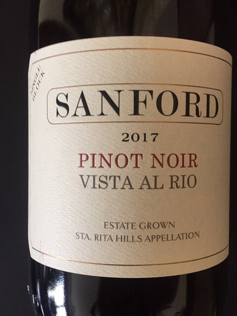 Sanford, Vista Al Rio Pinot Noir, Sta. Rita Hills