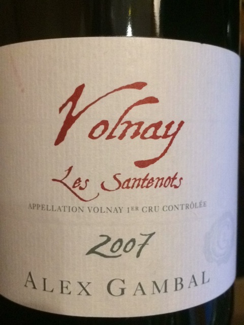 Maison Alex Gambal, Volnay Premier Cru, Santenots