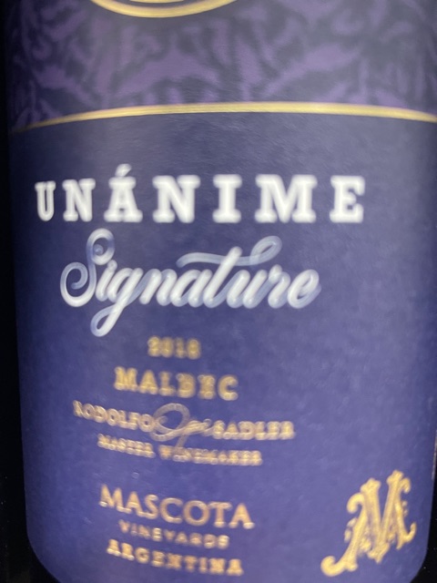 Mascota Vineyards, Gran Mascota Malbec, Mendoza