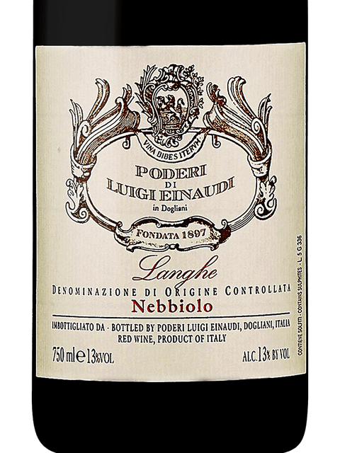 Poderi Luigi Einaudi, Langhe, Nebbiolo delle