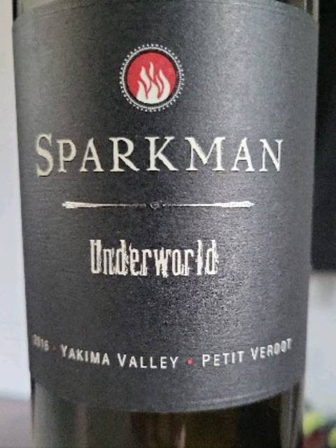 Sparkman, Underworld Petit Verdot, Yakima Valley
