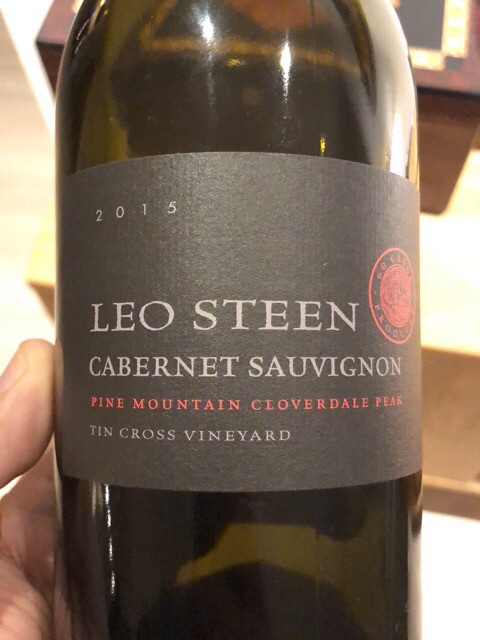 Leo Steen, Tin Cross Vineyard Cabernet Sauvignon, Pine Mountain-Cloverdale Peak