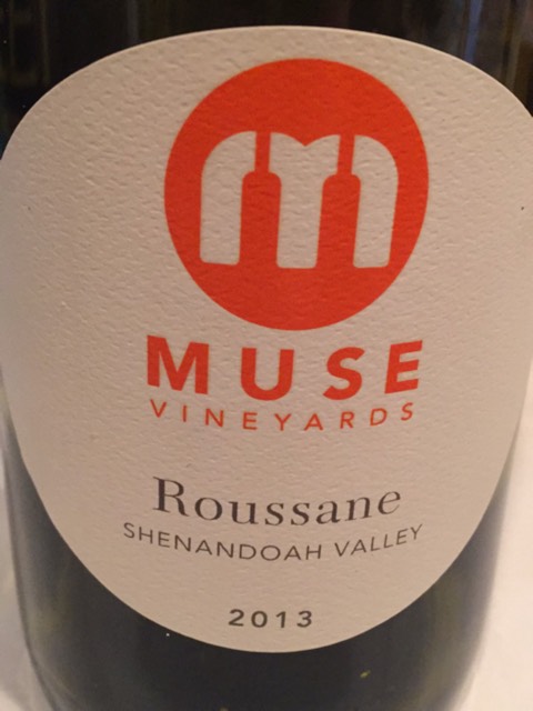 Muse Vineyards, Roussanne, Shenandoah Valley