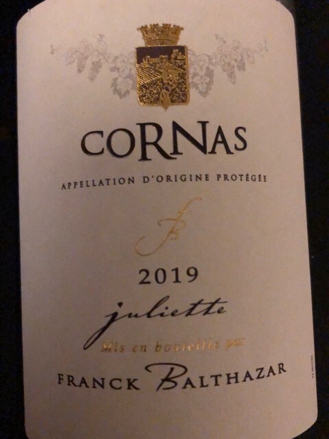 Franck Balthazar, Cornas, Juliette