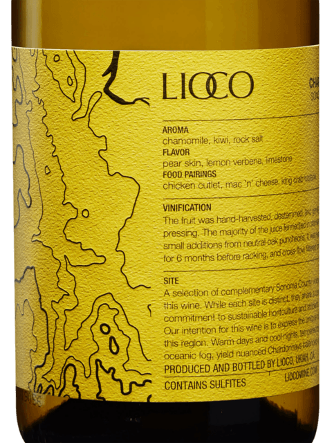 Lioco, Hanzell Chardonnay, Sonoma Valley