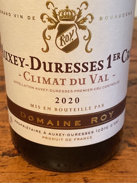Domaine Roy, Auxey-Duresses Premier Cru, Le Val