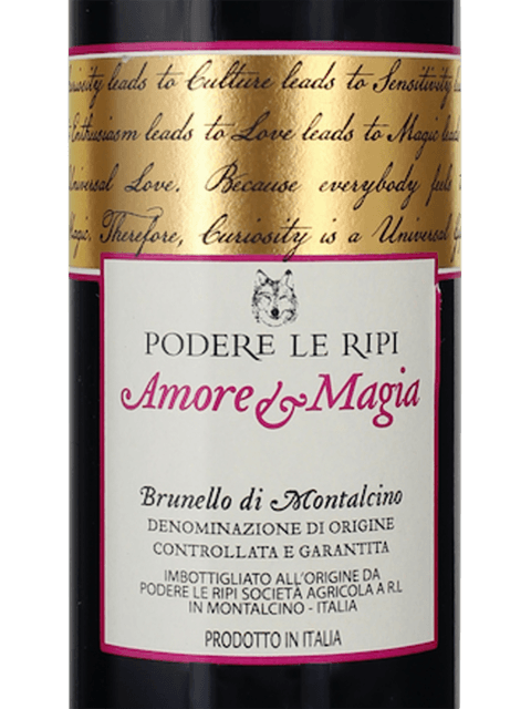 Podere Le Ripi, Rosso di Montalcino, Amore e Magia