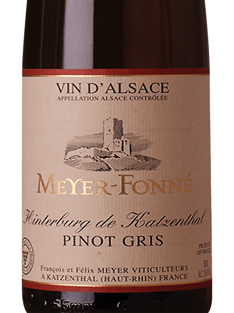 Meyer-Fonne, Pinot Gris Hinterburg Katzenthal Vendanges Tardives