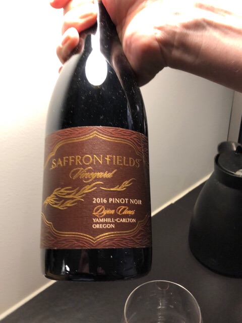 Saffron Fields, Dijon Clones Pinot Noir, Yamhill-Carlton