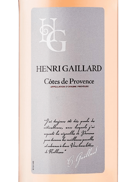 Henri Gaillard, Cotes de Provence, Rose