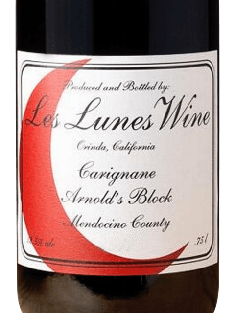 Les Lunes Wine, Arnold's Block Carignane, Mendocino County