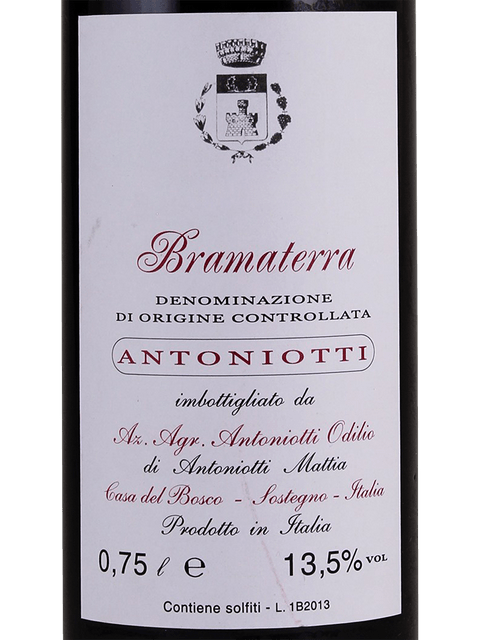 Antoniotti Odilio, Bramaterra, Riserva