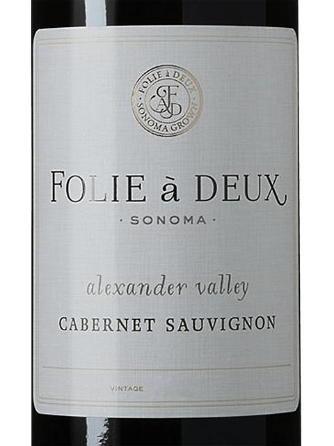 Folie a Deux, Cabernet Sauvignon, Alexander Valley