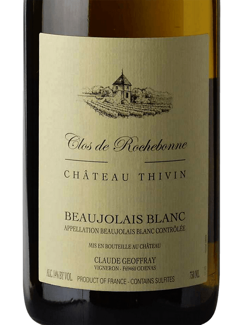 Chateau Thivin, Beaujolais Blanc Clos de Rochebonne