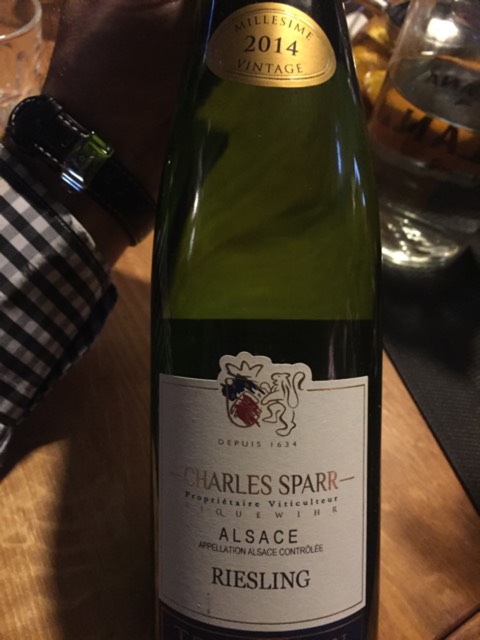 Charles Sparr, Tradition Riesling
