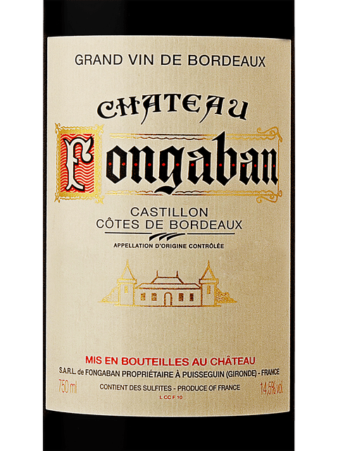 Chateau Fongaban, Castillon-Cotes de Bordeaux