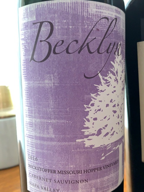 Becklyn, Beckstoffer Missourri Hopper Cabernet Sauvignon, Napa Valley