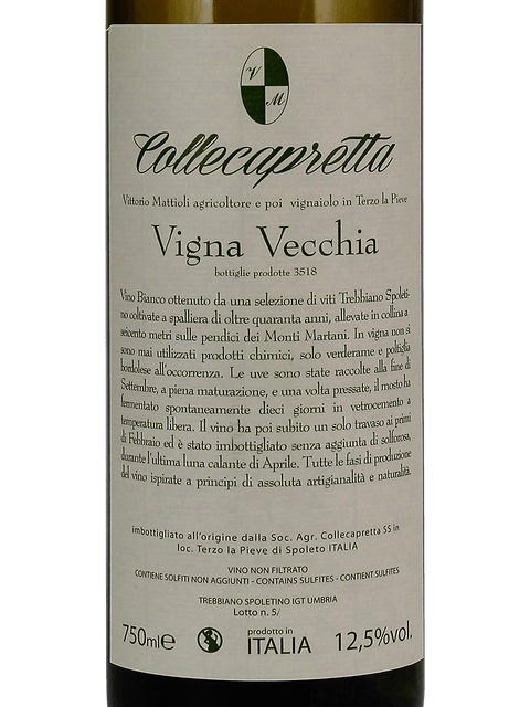 Collecapretta, Vigna Vecchia Trebbiano Spoletino