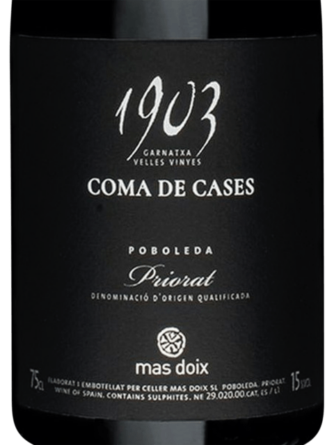 Mas Doix, Doix Costers de Vinyes Velles, Priorat DOC
