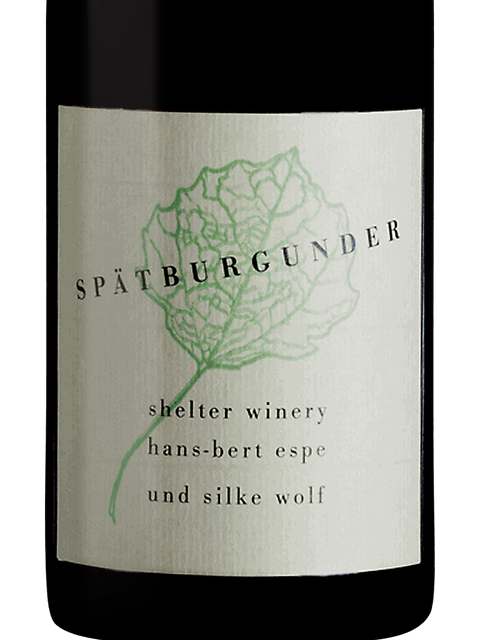 Shelter Winery, Spatburgunder, Baden