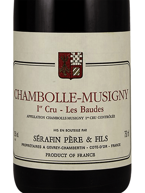 Serafin Pere et Fils, Chambolle-Musigny Premier Cru, Les Baudes
