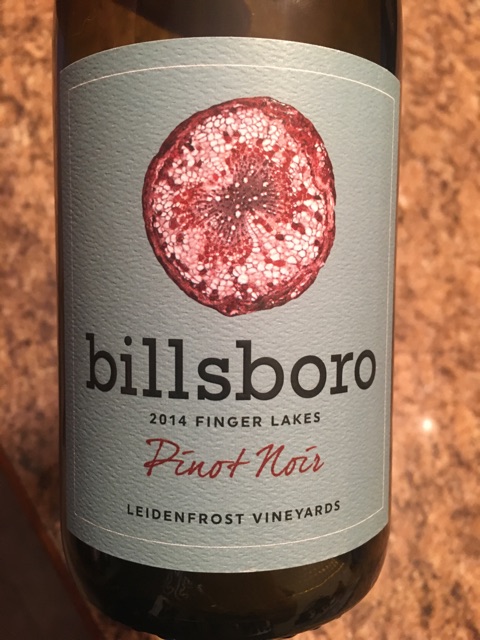 Billsboro, Leidenfrost Vineyards Pinot Noir, Finger Lakes