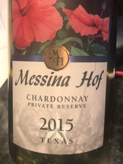 Messina Hof, Aggie Network Private Reserve Chardonnay, Texas