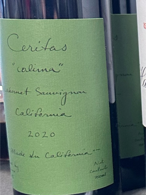Ceritas, Colima Cabernet Sauvignon, California