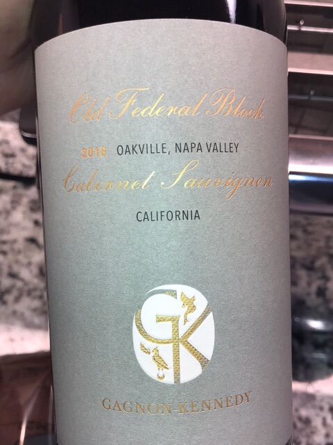 Gagnon Kennedy, Old Federal Block Cabernet Sauvignon, Oakville
