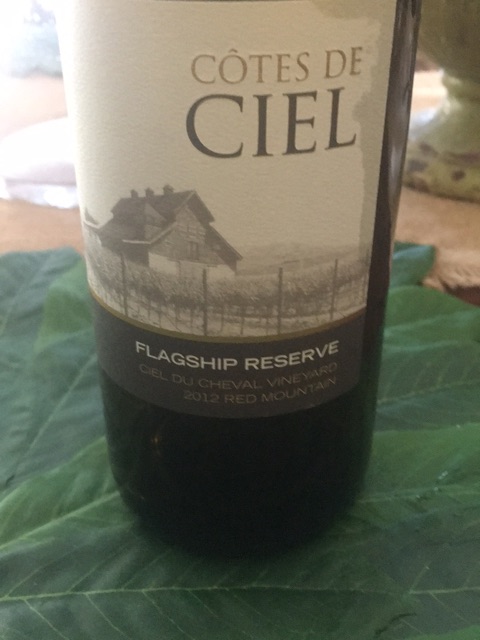 Cotes de Ciel, Ciel du Cheval Vineyard Reserve Syrah, Red Mountain