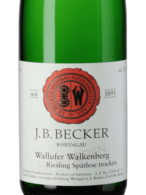 JB Becker, Wallufer Walkenberg Riesling TBA, Rheingau