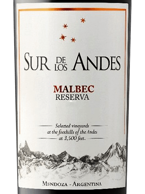 Sur de los Andes, Bonarda Reserva, Mendoza