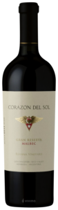 Corazon del Sol, Los Chacayes Gran Reserva Malbec, Uco Valley