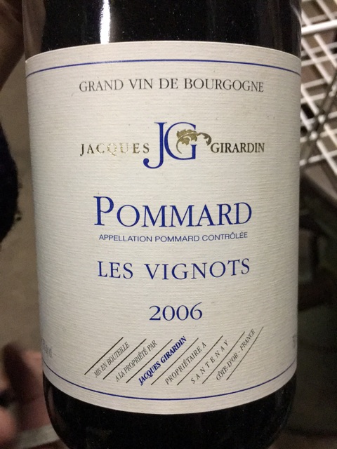 Jacques Girardin, Pommard