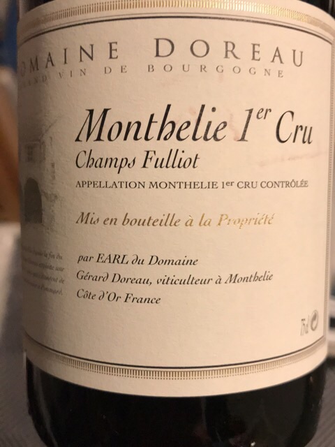Domaine Doreau, Monthelie Premier Cru, Les Champs Fulliots