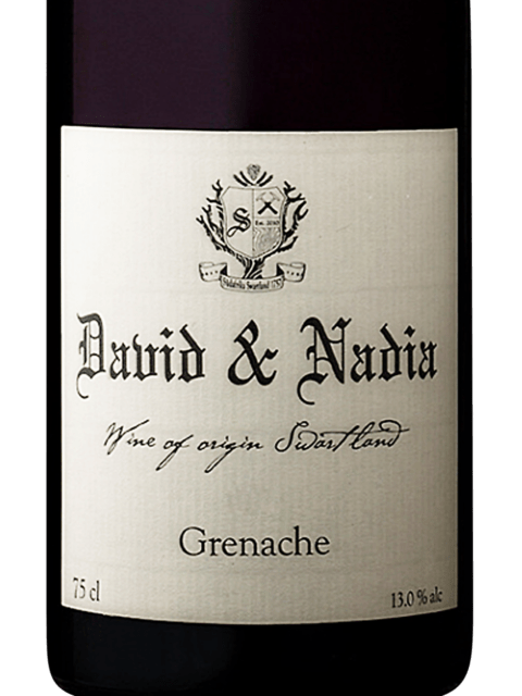 David & Nadia, Grenache Noir, Swartland
