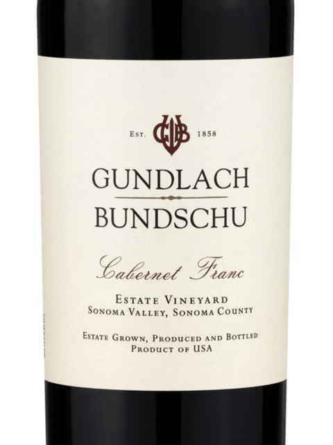 Gundlach Bundschu, Estate Vineyard Cabernet Franc, Sonoma Valley