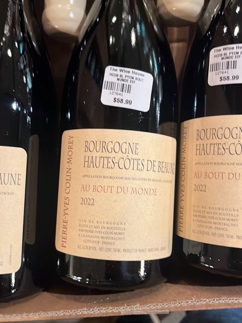 Pierre-Yves Colin-Morey, Bourgogne, Hautes Cotes de Beaune Au Bout du Monde