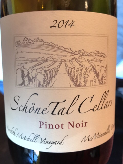 Schone Tal Cellars, Meredith Mitchell Vineyard Pinot Noir, McMinnville