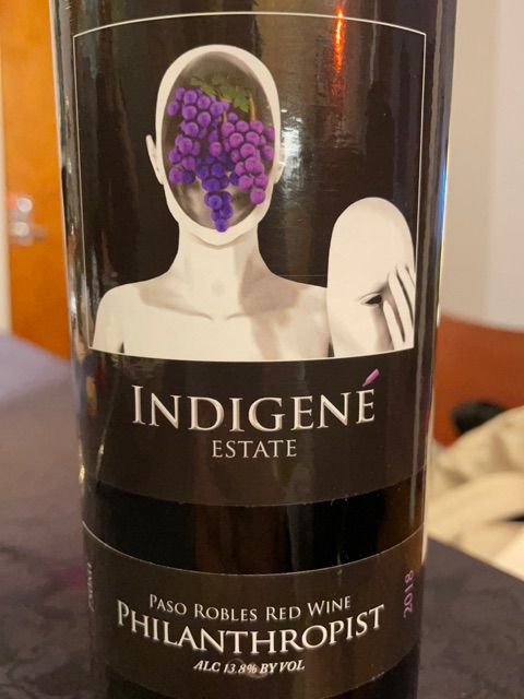 Indigene Cellars, Philantropist, Paso Robles