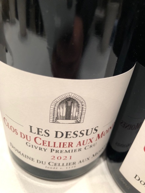 Domaine Cellier Moines, Givry Premier Cru, Clos du Cellier aux Moines les Dessus