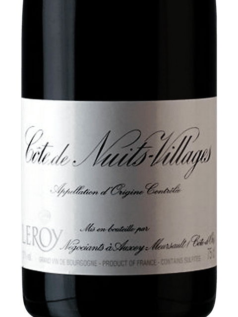 Maison Leroy, Cote de Nuits-Villages