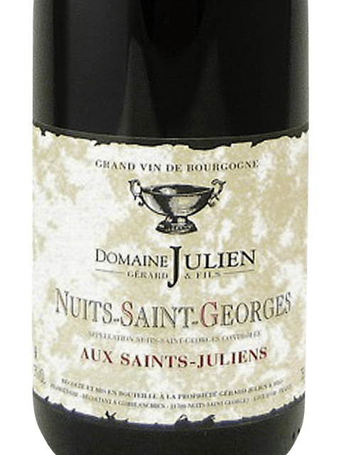 Domaine Gerard Julien & Fils, Nuits-Saint-Georges, Aux Saints-Juliens