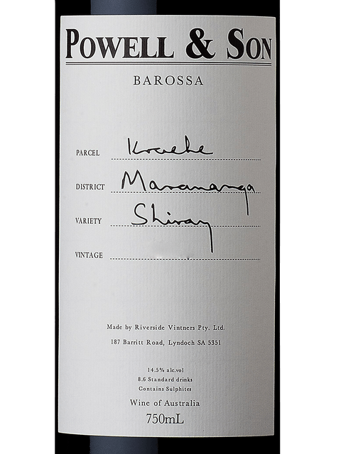 Powell & Son, Shiraz, Barossa Valley