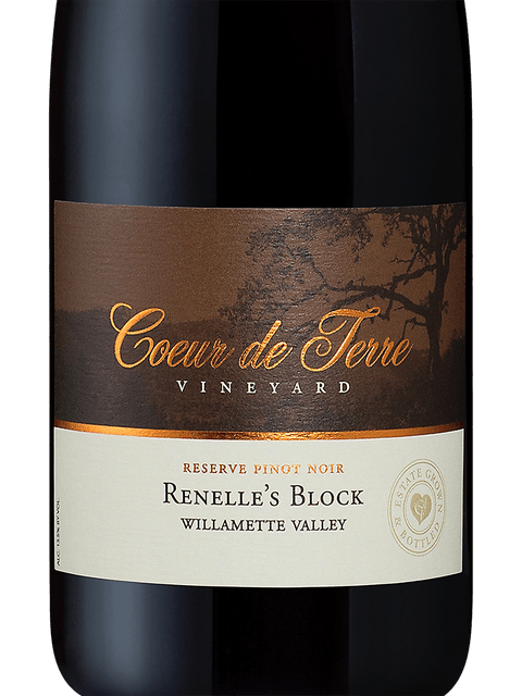 Coeur de Terre, Pinot Noir Renelle's Block Reserve, Willamette Valley