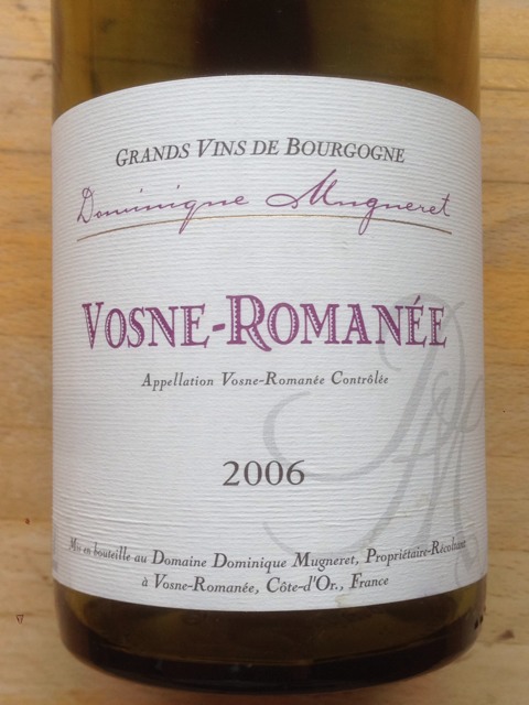 Dominique Mugneret, Vosne-Romanee, Aux Champs Perdrix