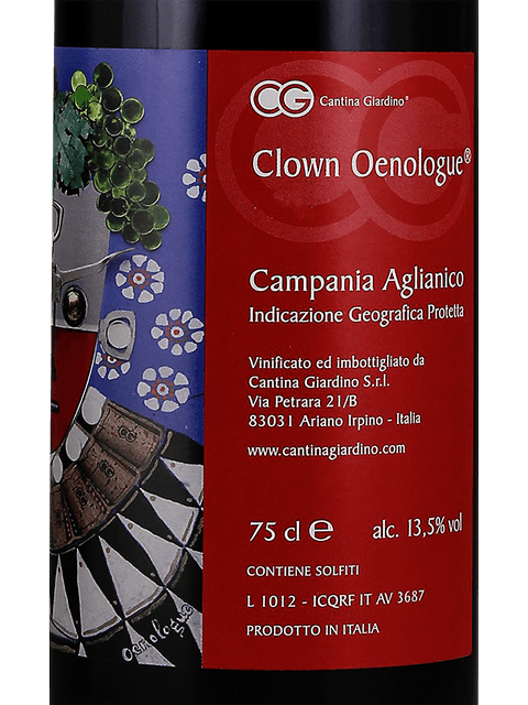 Cantina Giardino, Clown Oenologue Aglianico, Campania