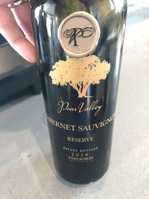 Pear Valley, Cabernet Sauvignon, Paso Robles