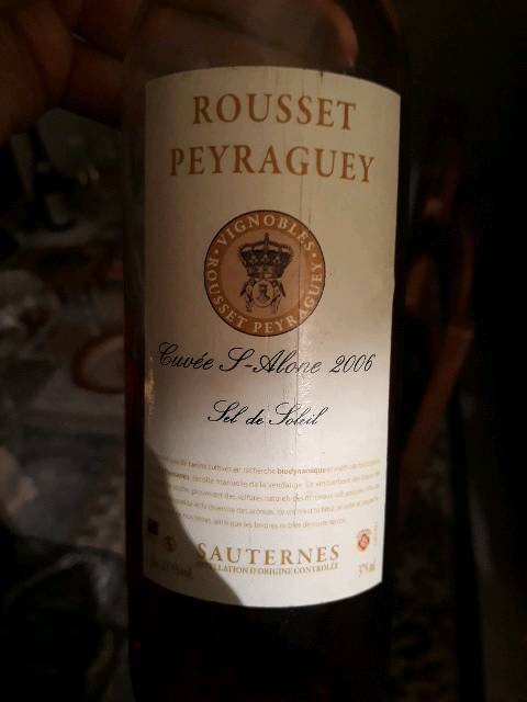 Cuvee Aisthesis, Rousset Peyraguay, Sauternes