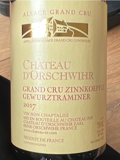 Chateau d'Orschwihr, Hueben Steinbach Gewurztraminer, Alsace